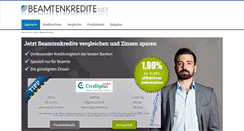 Desktop Screenshot of beamtenkredite.net