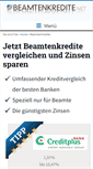 Mobile Screenshot of beamtenkredite.net
