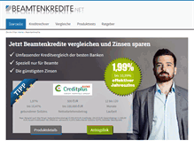 Tablet Screenshot of beamtenkredite.net